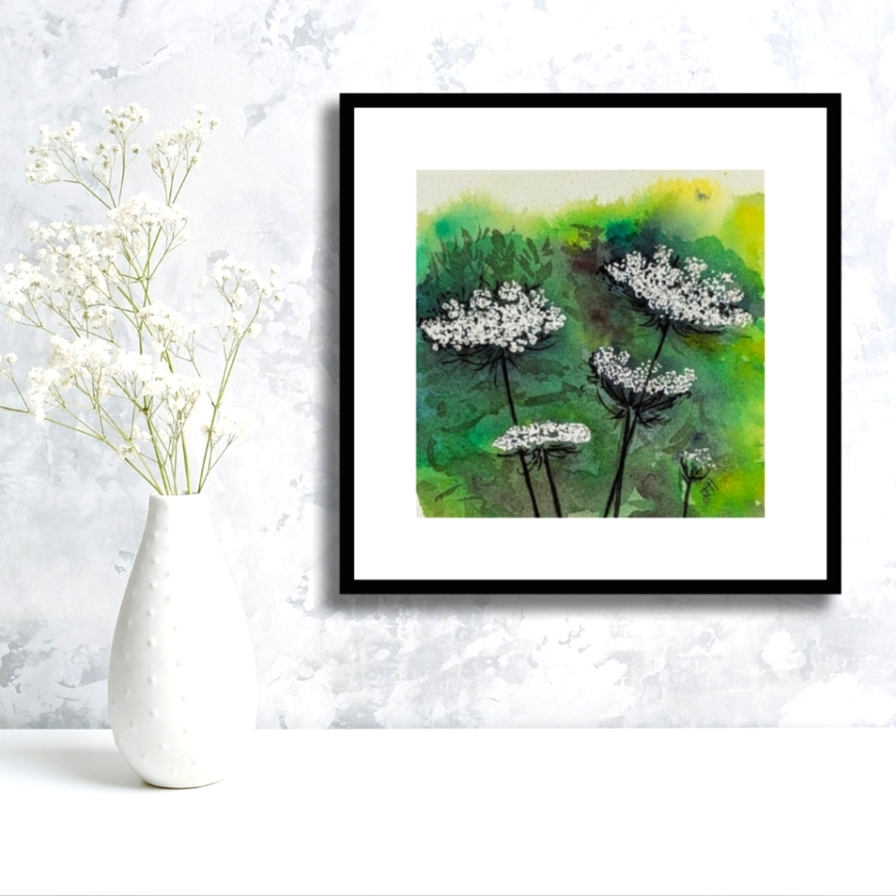 💚HOST PICK💚Art Print of Watercolour Painting - Queen Ann's Lace